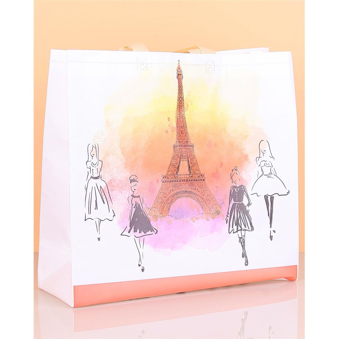 Alışveriş Çanta Paris Desen 40 Cm 